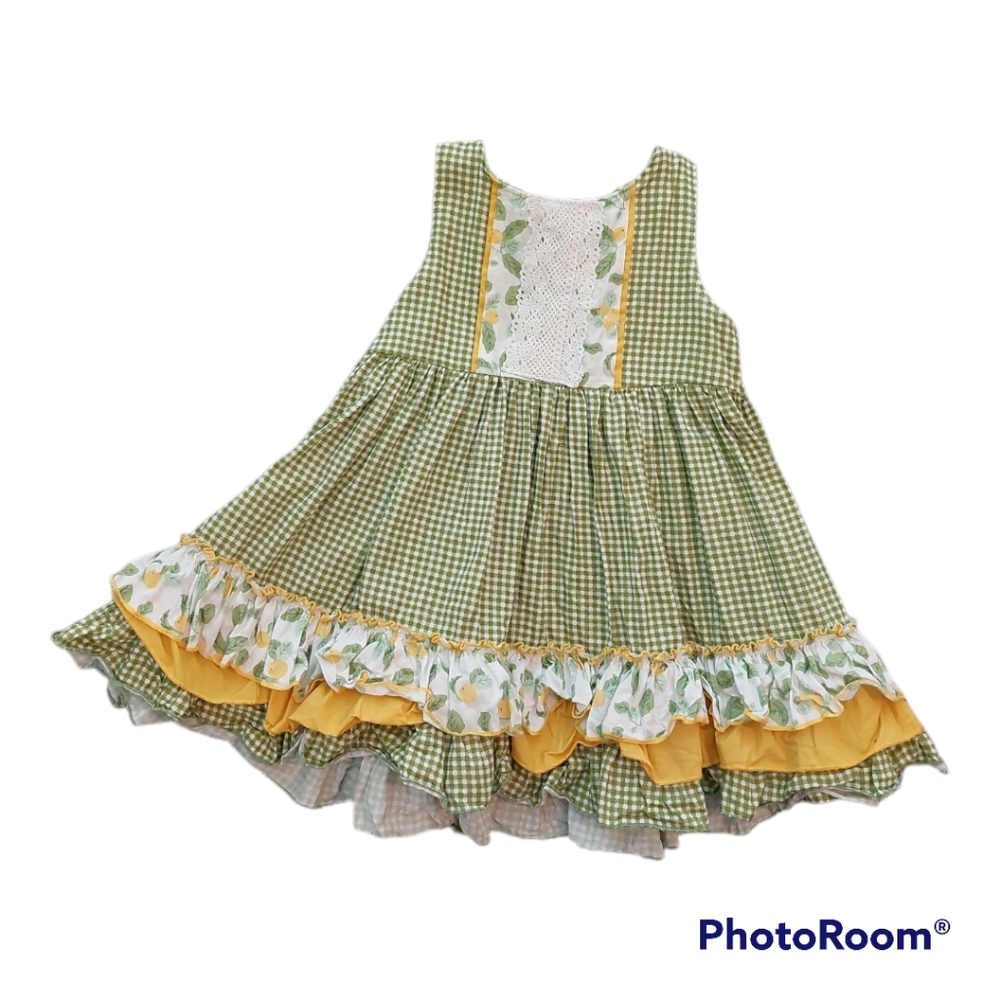 Lemon Ruffle Dress